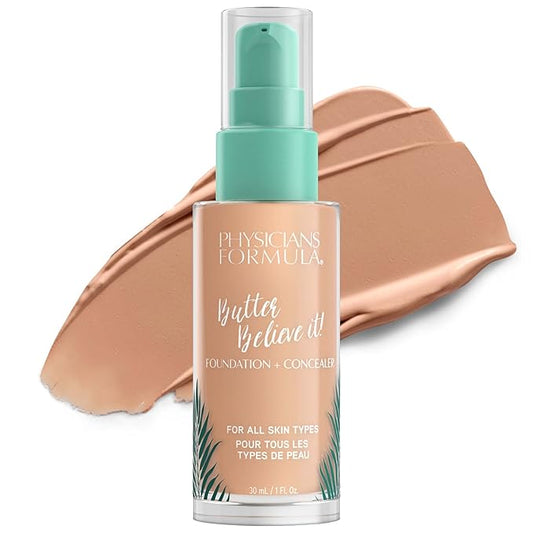 Physicians Formula Butter Believe It! Foundation + Concealer, Clinicially Tested