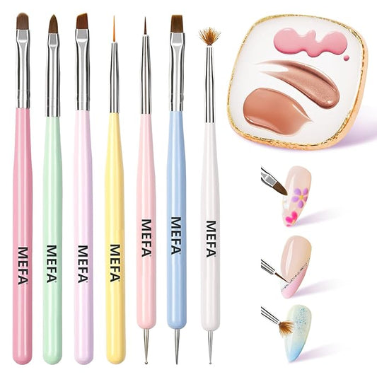 MEFA Nail Art Brushes Set,