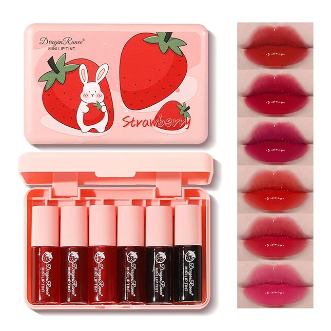 Eakroo 6 Colors Lip Tint Stain Mini Liquid Lip