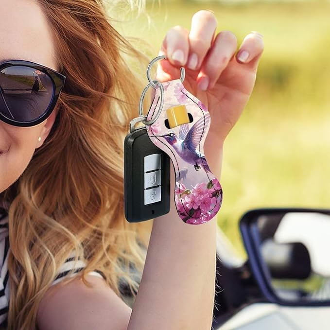 Chapstick Holder Keychain for Lipstick Lip