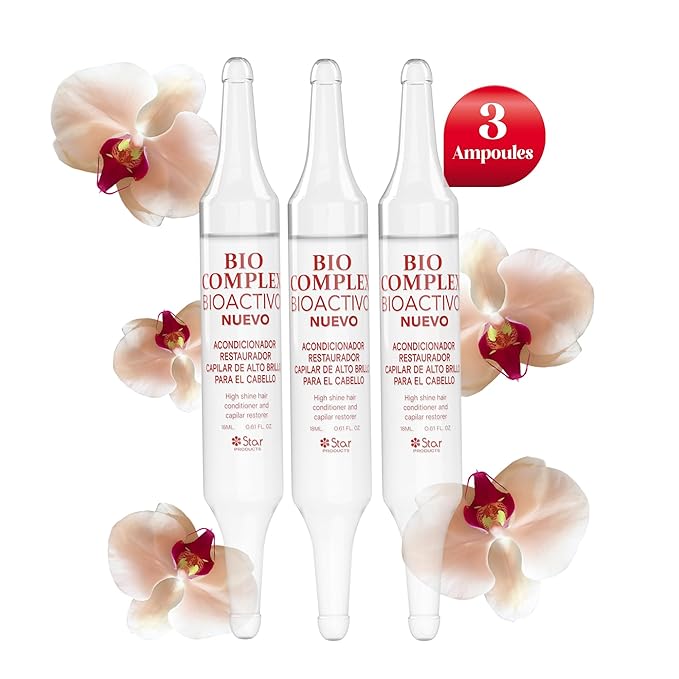 Bioactivo High Shine Hair Conditioner 3 Pack – 0.61 oz Each, Intense Nourishment & Glossy Shine Treatment for All Hair Types