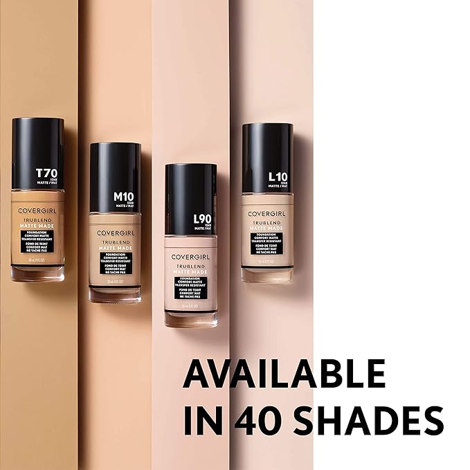 COVERGIRL TruBlend Matte Made Liquid Foundation, Caramel Beige of 3)