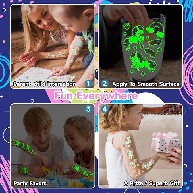 140+ styles luminous kids tattoos,