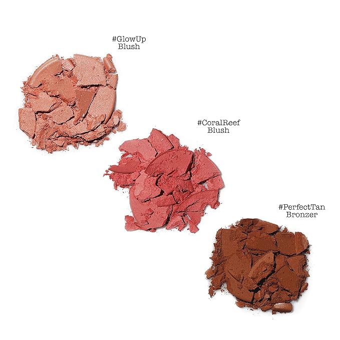 theBalm Voyage Tropics Powder Trio with 2 Blushes 1 Bronzer