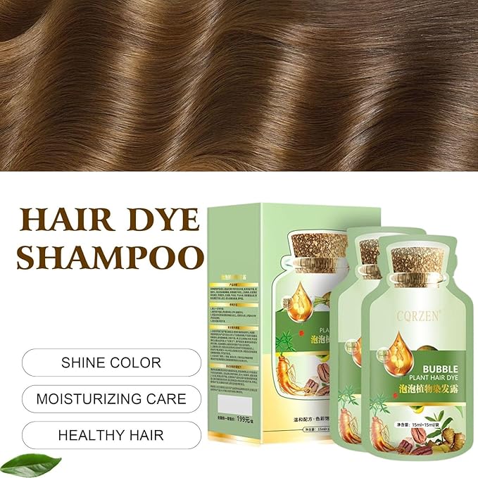 Bubble Hair Dye Shampoo,Natural Plant