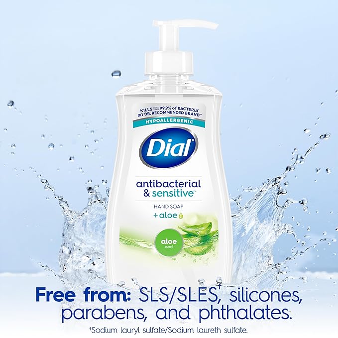 Dial Antibacterial Liquid Hand Soap, Aloe