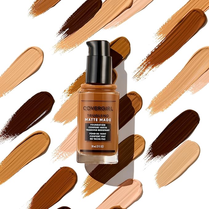 COVERGIRL TruBlend Matte Made Liquid Foundation, Soft Sable, of 2)