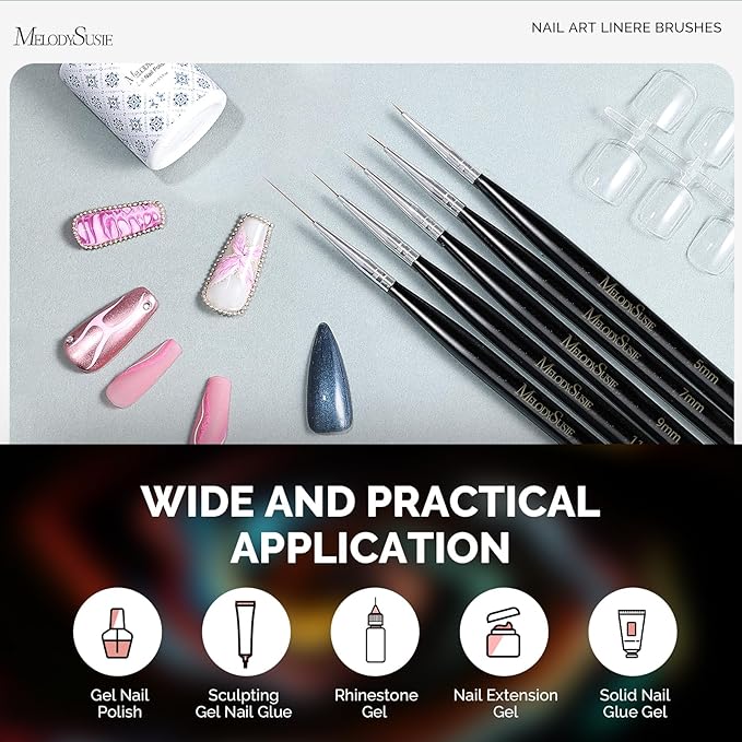 MelodySusie Nail Art Liner Brushes