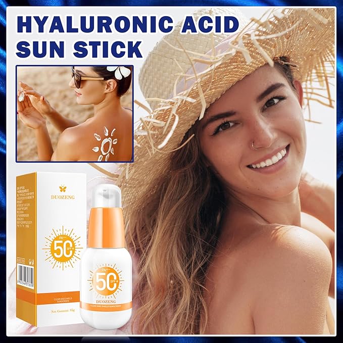 Sun Stick,Watery Sunscreen Stick for Face,Matte Long Lasting Non-Greasy SPF 50+Sunstick N