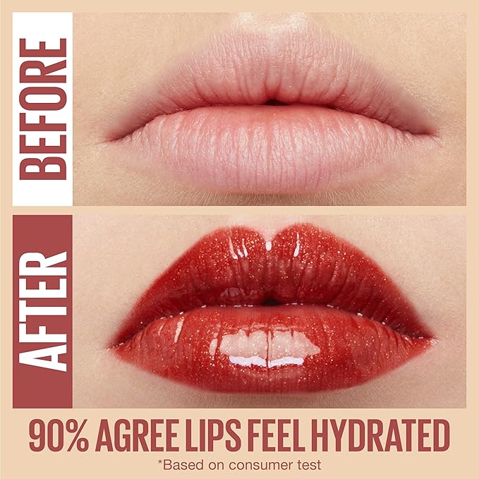 Maybelline Lifter Gloss, Hydrating Lip Gloss with Hyaluronic Lip