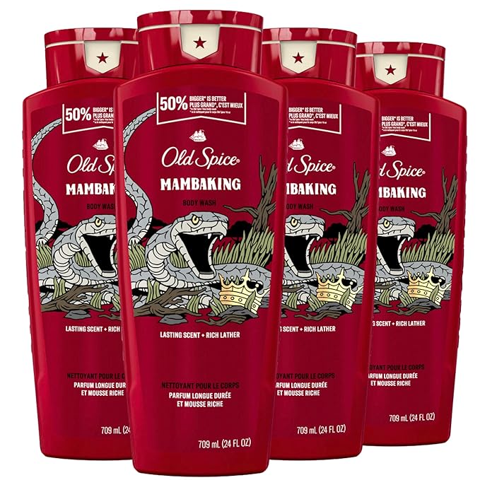 Old Spice Body Wash for Men, MambaKing, (Pack 24 oz