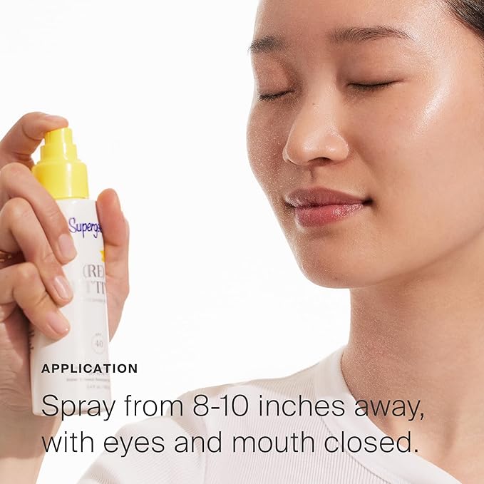 Supergoop! (Re)setting Refreshing Mist - 3.4 fl oz, Pack of 2 - SPF 40 PA+++ Facial Mist - Sets Makeup, Refreshes UV Protection & Helps Filter Pollution - Light, Natural Scent