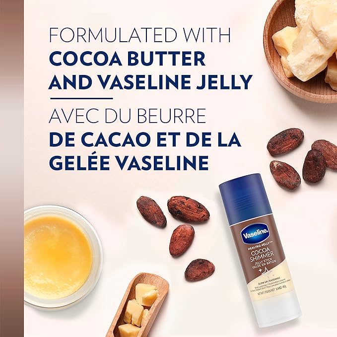 Vaseline Lotion Bundle, Cocoa Shimmer Jelly