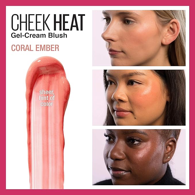 Maybelline New York Cheek Heat Gel-Cream Blush Makeup, 1 Count