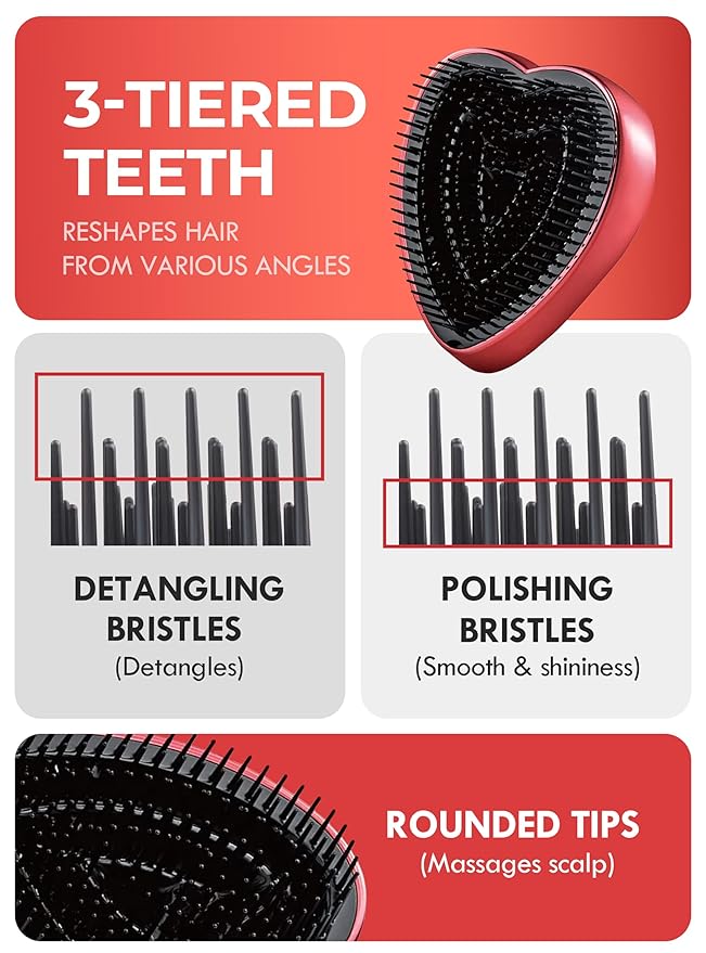 ReFa Heart Brush SHINE RED |