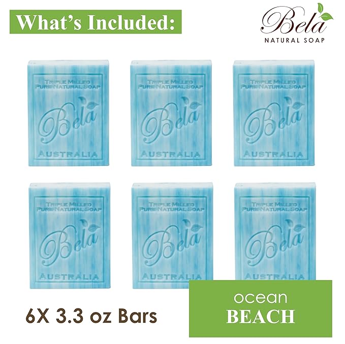 Bela, Ocean, Natural Ingredient Soap Bars, 93g