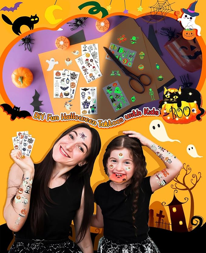 Halloween party favors stickers pumpkin