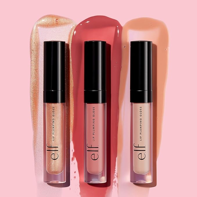 e.l.f. Lip Plumping Gloss, Hydrating, Nourishing, Invigorating, High-Shine, Lip 09 Oz