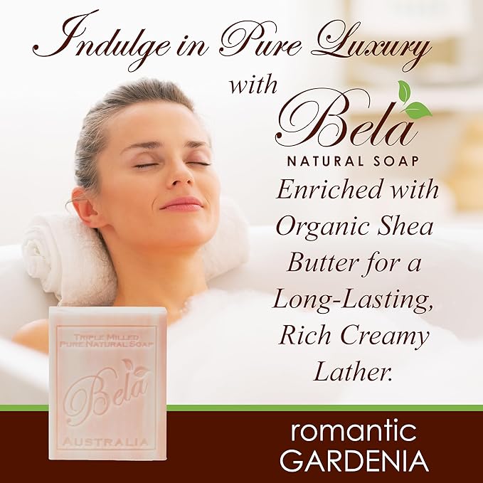 Bela, Romantic Gardenia, Natural Ingredient Soap 93g