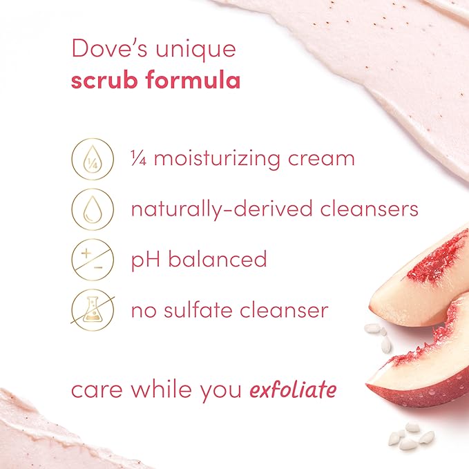 Dove Body Scrub White Peach &