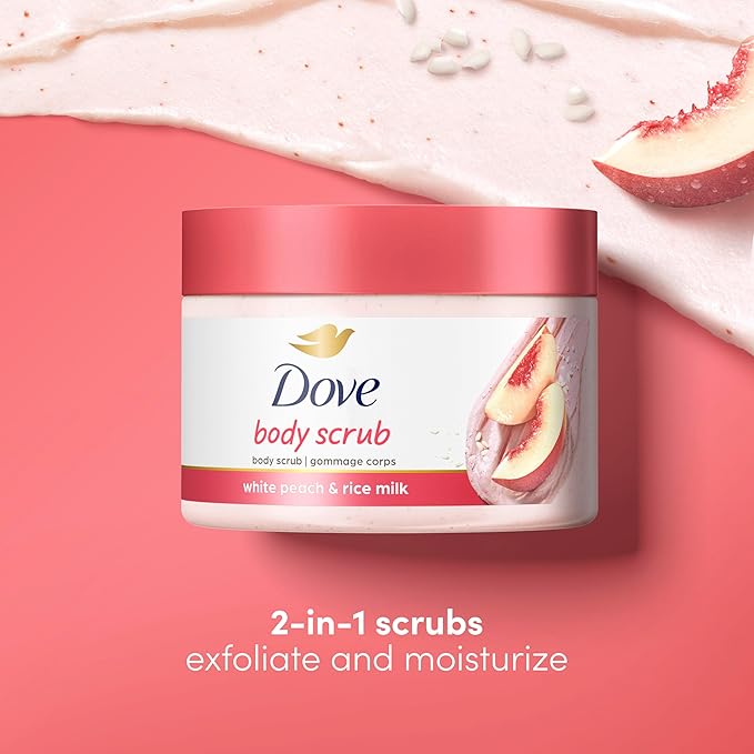 Dove Body Scrub White Peach &