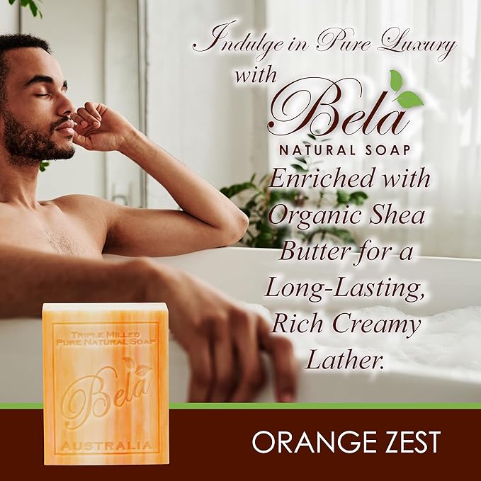 Bela, Orange Zest, Natural Ingredient Soap 93g