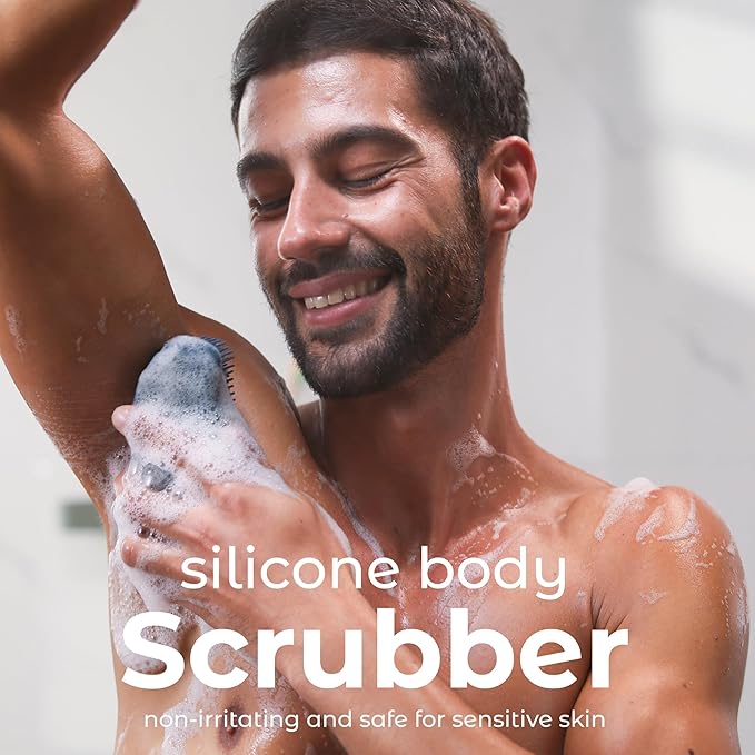 Mainbasics exfoliating silicone body scrubber