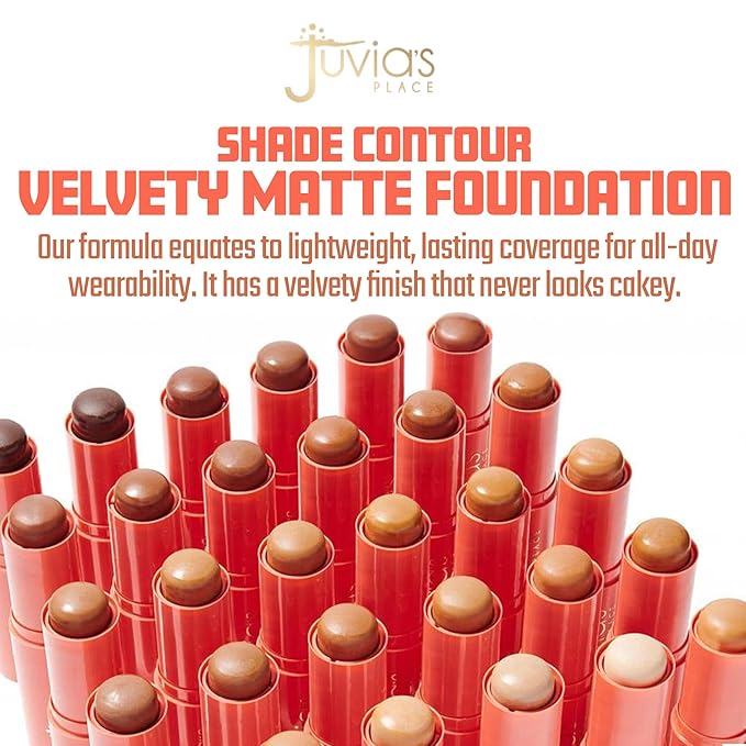 Juvia's Place Shade Stick Foundation, Concealer, Contour, Nicaragua, Stick 34 oz