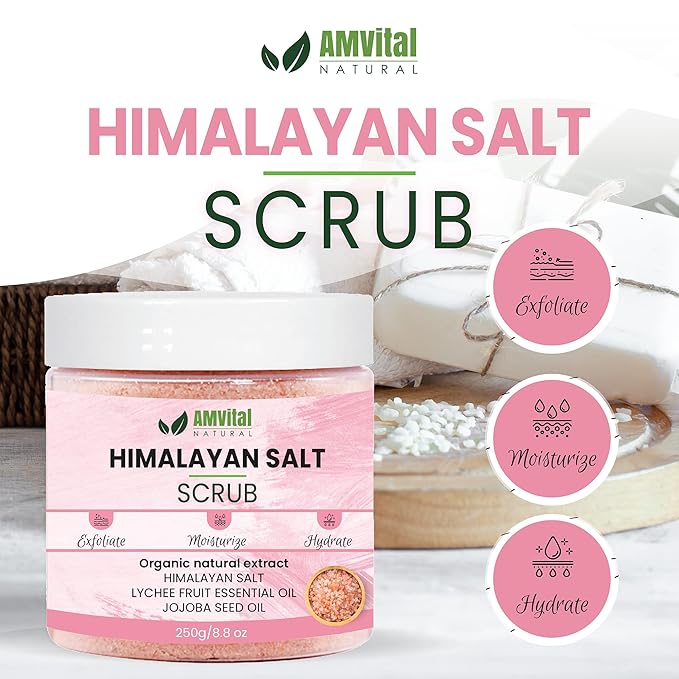 Himalayan Salt Body Scrub, Helps to