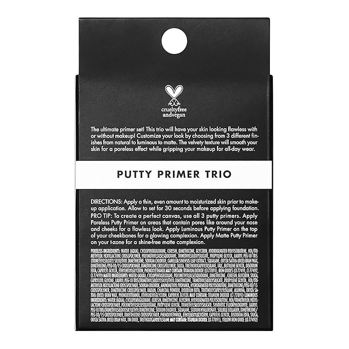 e.l.f. Cosmetics Putty Primer Trio, Includes Poreless Putty, of 1) 0.14 Oz