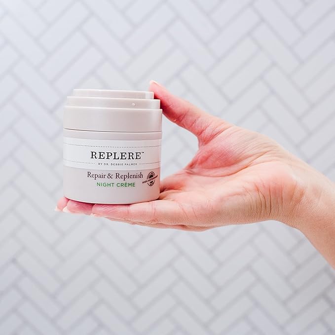 Repair & Replenish All Natural Moisturizing Night Crème - Reduce wrinkles, Dark Spots & Fine lines -1.7 OZ