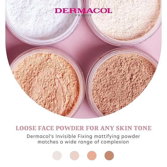 Dermacol - Invisible Fixing Face Powder, Touch-proof Translucent Face 5 g