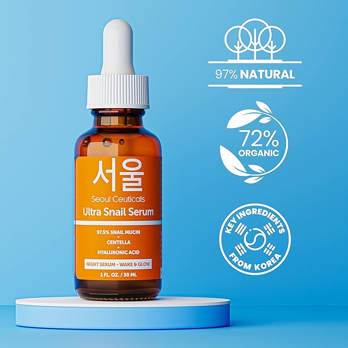 SeoulCeuticals Korean Skin Care 97.5% Snail 1oz