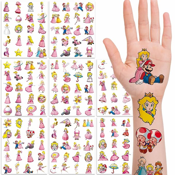 160pcs peach tattoo sticker -