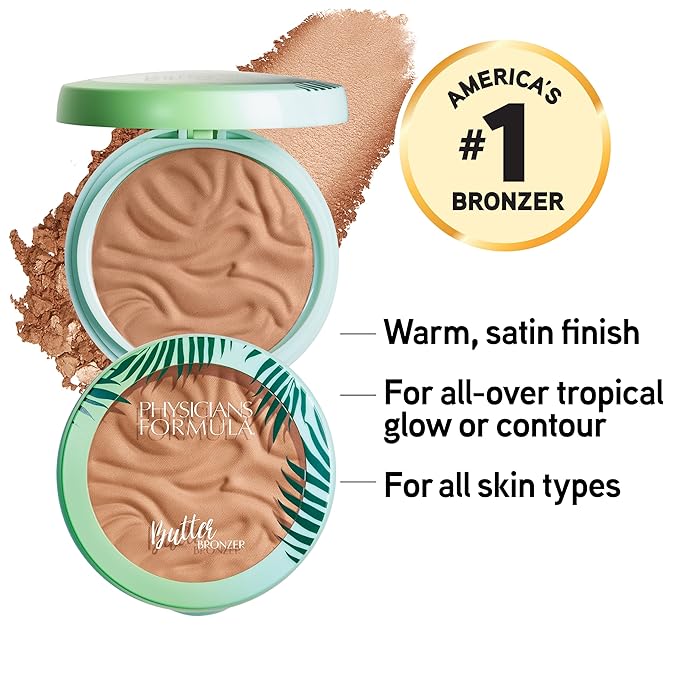 Physicians Formula Murumuru Butter Bronzer, Moisturizing, Nourishing Murumuru Sunkissed Bronzer