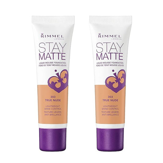 Rimmel, Stay Matte Foundation, True Nude 2 Count(Pack of 1)