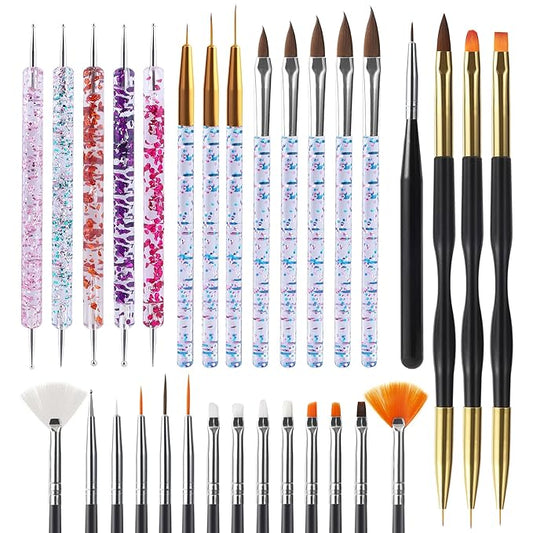 Artdone 31pcs Nail Art Brushes,Nail