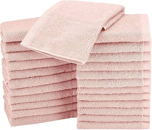 Amazon basics face towels for