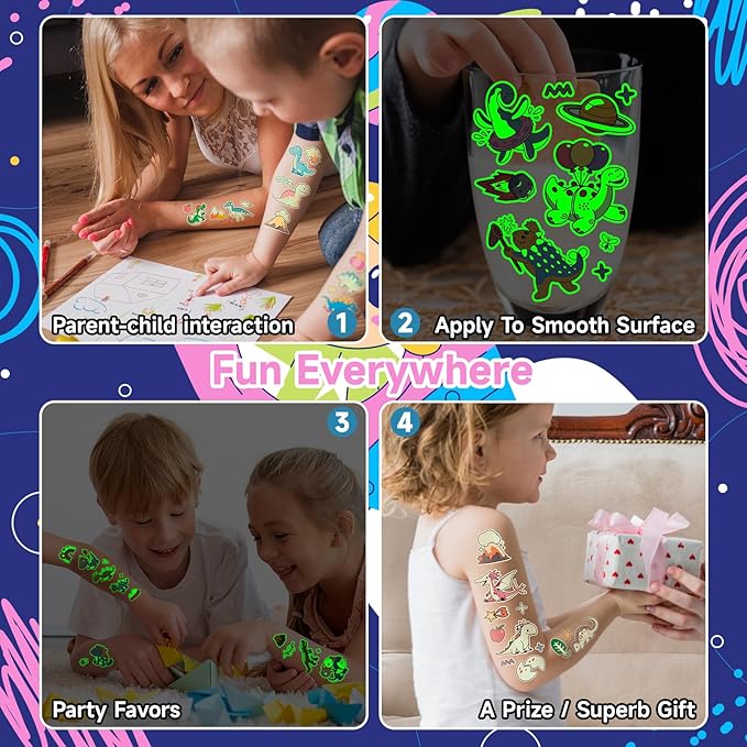 140+ styles luminous kids tattoos,