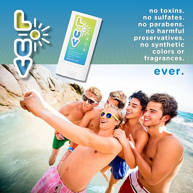 Swipe! SPF 50 Mineral Sunscreen Stick, Broad-Spectrum Protection Against UVA & UVB Rays, Perfect For Everyday Activities & Outdoor Adventures, Clear and Lightweight Sun Protection