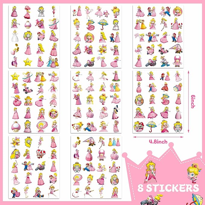 160pcs peach tattoo sticker -