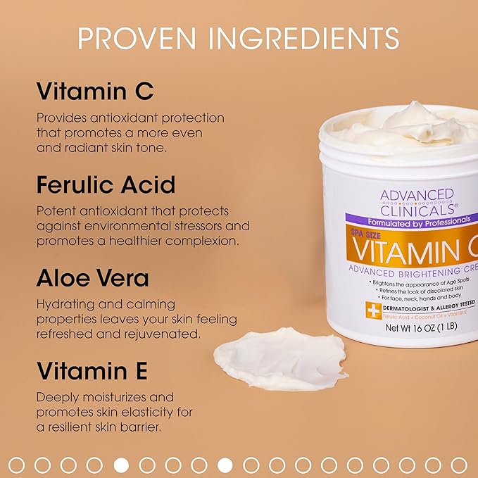 Advanced Clinicals Vitamin C Brightening Cream