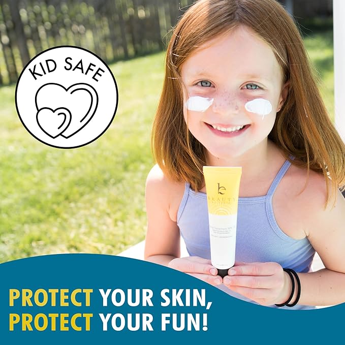 Face Sunscreen SPF 20 - Mineral Sunscreen Face, Reef Friendly Sunscreen With Natural & Organic Ingredients, Biodegradable Sunscreen, Zinc Oxide Sunscreen for Daily Use, Facial Sunscreen Travel Size