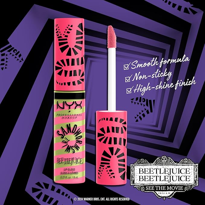 NYX PROFESSIONAL MAKEUP BEETLEJUICE BEETLEJUICE Butter Lip Gloss,