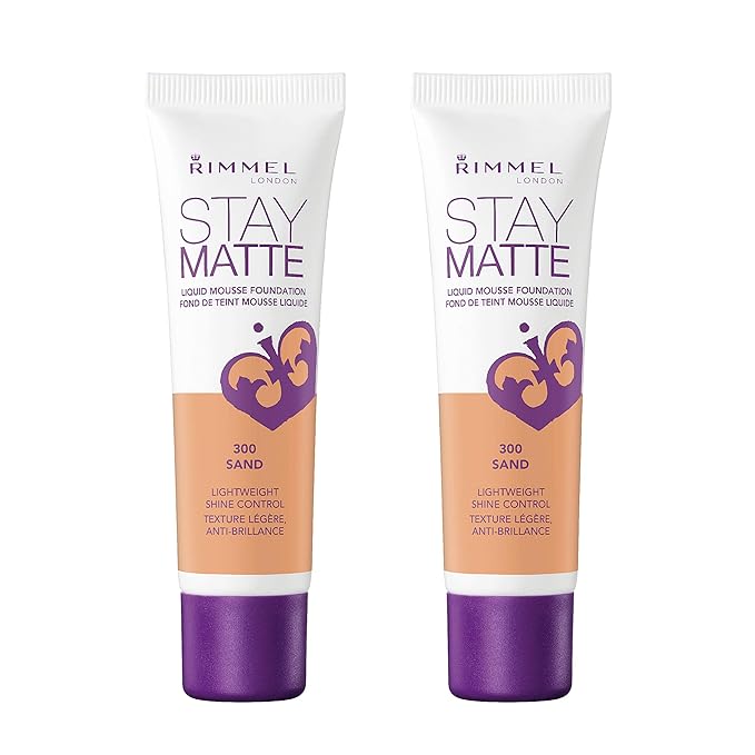 Rimmel Stay Matte Liquid Foundation, Sand, 1 Fl of 1)