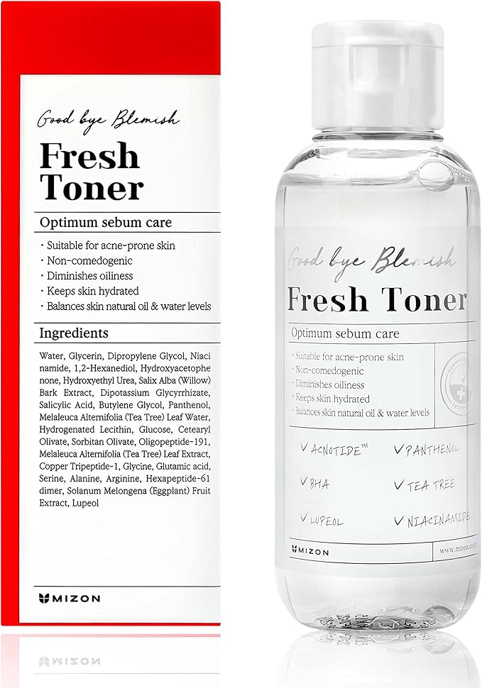 MIZON Goodbye Blemish Fresh Toner, BHA,