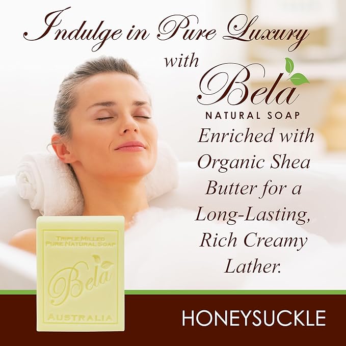 Bela, Honeysuckle, Natural Ingredient Soap Bars, 93g