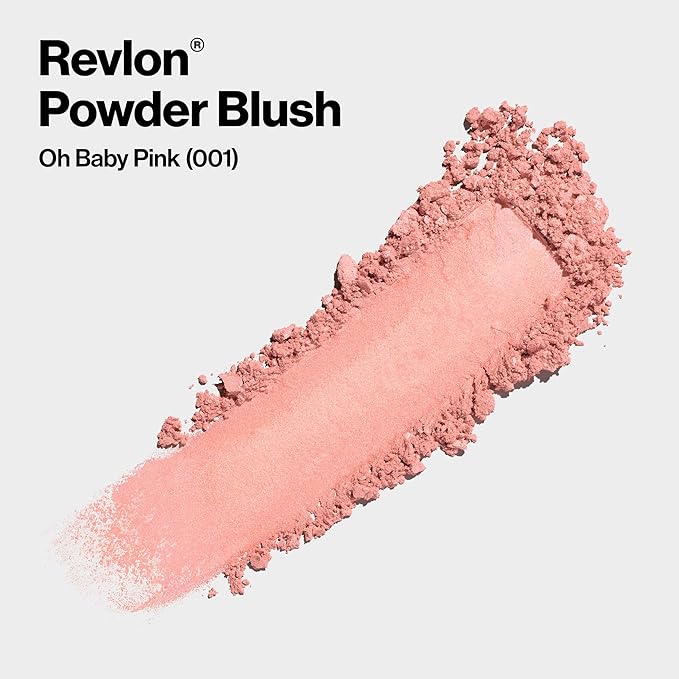 Revlon Blush, Powder Blush Face Makeup, High Impact Baby! Pink, 0.17 oz