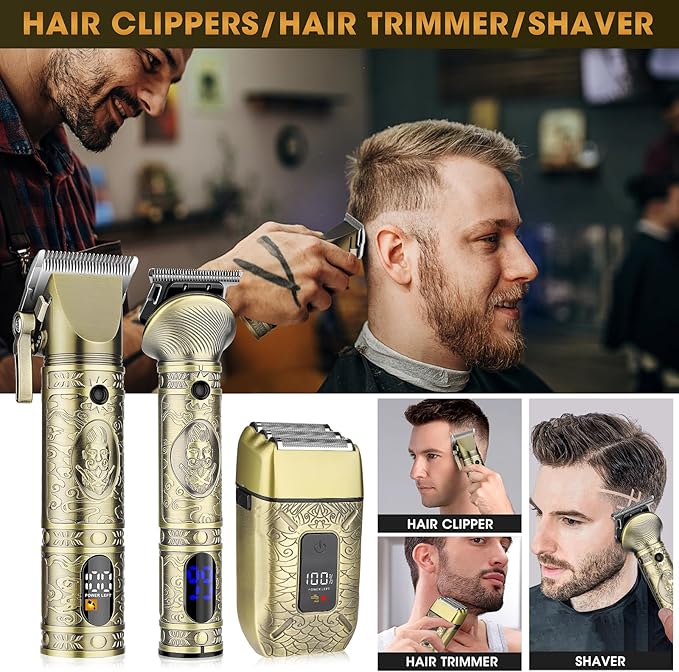 RESUXI Professional Hair Clippers for