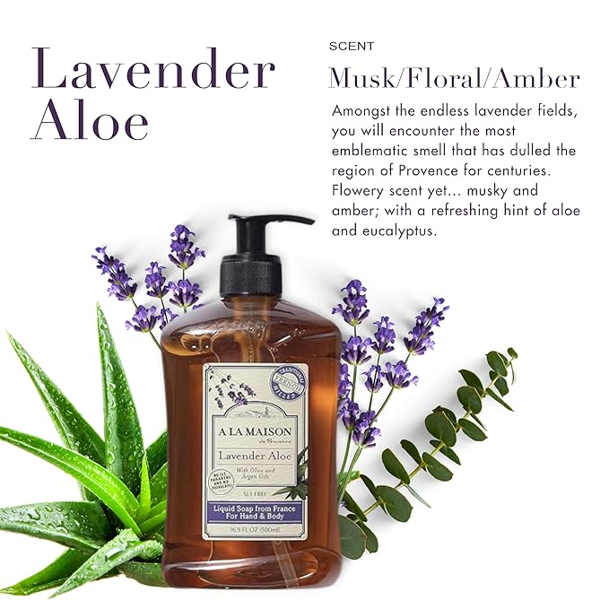 A LA MAISON Liquid Soap, Lavender 16.9 oz